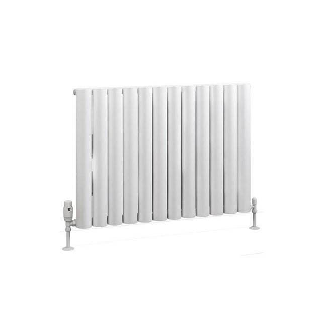 Eastbrook Kelmscott Aluminium Horizontal Radiator 600mm x 835mm - Matt White - 89.0249 - TAP 'N' SHOWER