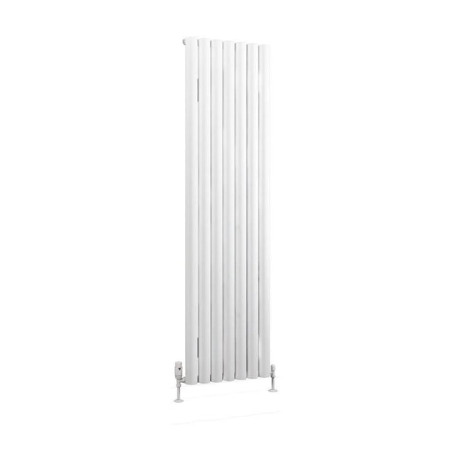 Eastbrook Kelmscott Aluminium Vertical Radiator 1800mm x 485mm - Matt White - 89.0255 - TAP 'N' SHOWER