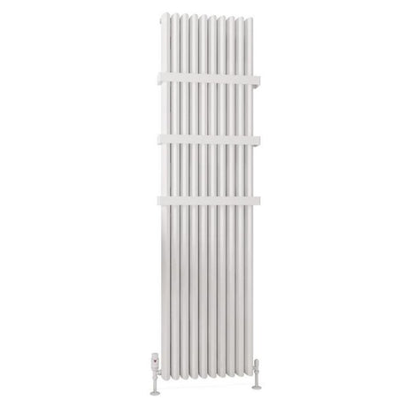 Eastbrook Witney Aluminium Vertical Radiator 1800mm x 470mm - Matt White - 89.0267 - TAP 'N' SHOWER