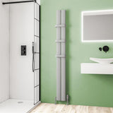 Eastbrook Malmesbury Aluminium Vertical Radiator 1800mm x 185mm - Matt Grey - 89.0279 - TAP 'N' SHOWER