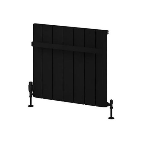 Eastbrook Rosano Single Flat Style Towel Hanger 660mm - Matt Black - 89.0296 - TAP 'N' SHOWER