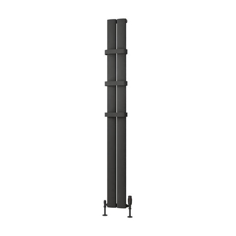 Eastbrook Malmesbury Standard Towel Hanger 185mm - Matt Anthracite - 89.0299 - TAP 'N' SHOWER