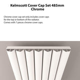 Eastbrook Kelmscott Top/Bottom Cover Cap Set 485mm - Chrome - 89.0414 - TAP 'N' SHOWER