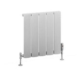 Eastbrook Malmesbury Aluminium Horizontal Radiator 500mm x 470mm - Matt White - 89.0433 - TAP 'N' SHOWER