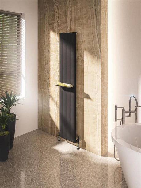 Eastbrook Peretti Flat Towel Shelf 280mm - Matt Anthracite - 89.0471 - TAP 'N' SHOWER