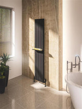 Eastbrook Peretti Flat Towel Shelf 280mm - Matt Black - 89.0474 - TAP 'N' SHOWER