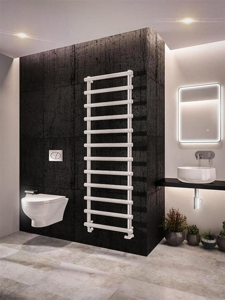 Eastbrook Marlow Straight Designer Towel Radiator 1750mm x 600mm - Matt White - 89.0505 - TAP 'N' SHOWER