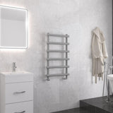 Eastbrook Marlow Straight Designer Towel Radiator 850mm x 500mm - Matt Grey - 89.0512 - TAP 'N' SHOWER