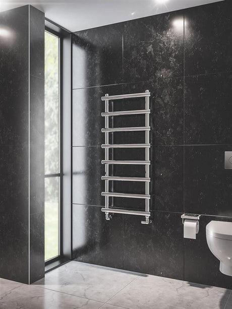 Eastbrook Marlow Straight Designer Towel Radiator 1150mm x 500mm - Chrome - 89.0526 - TAP 'N' SHOWER