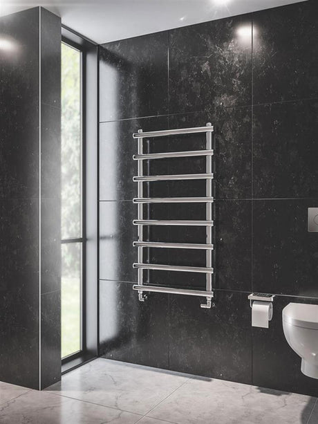 Eastbrook Marlow Straight Designer Towel Radiator 1150mm x 600mm - Chrome - 89.0527 - TAP 'N' SHOWER