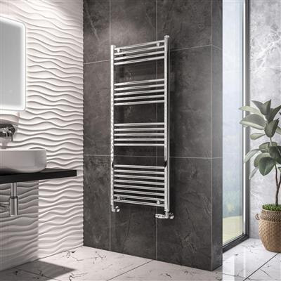 Eastbrook Wingrave Straight Ladder Towel Radiator 1400mm x 600mm - Chrome - 89.0532 - TAP 'N' SHOWER