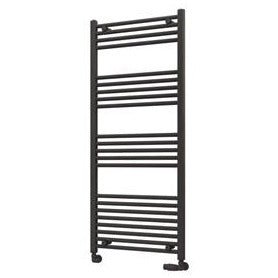 Eastbrook Wingrave Straight Ladder Towel Radiator 1400mm x 600mm - Matt Anthracite - 89.0535 - TAP 'N' SHOWER