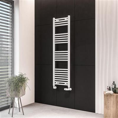 Eastbrook Wingrave Straight Ladder Towel Radiator 1400mm x 400mm - Matt White - 89.0539 - TAP 'N' SHOWER