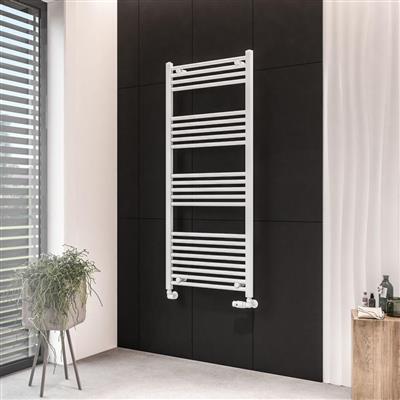 Eastbrook Wingrave Straight Ladder Towel Radiator 1400mm x 600mm - Matt White - 89.0541 - TAP 'N' SHOWER
