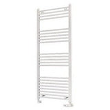 Eastbrook Wingrave Straight Ladder Towel Radiator 1400mm x 600mm - Matt White - 89.0541 - TAP 'N' SHOWER
