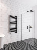 Eastbrook Wingrave Straight Ladder Towel Radiator 1000mm x 500mm - Matt Black - 89.0600 - TAP 'N' SHOWER