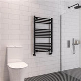Eastbrook Wingrave Straight Ladder Towel Radiator 1000mm x 600mm - Matt Black - 89.0601 - TAP 'N' SHOWER