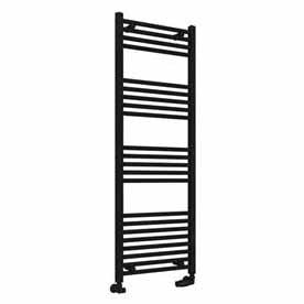 Eastbrook Wingrave Straight Ladder Towel Radiator 1400mm x 500mm - Matt Black - 89.0606 - TAP 'N' SHOWER