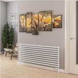 Eastbrook Murano Tube on Tube Horizontal Radiator 1400mm x 600mm - Gloss White - 89.0900 - TAP 'N' SHOWER