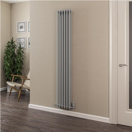 Eastbrook Murano Tube on Tube Vertical Radiator 310mm x 1800mm - Matt Grey - 89.0908 - TAP 'N' SHOWER
