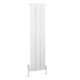 Eastbrook Charlton Aluminium Vertical Radiator 280mm x 1200mm - Matt White - 89.0925 - TAP 'N' SHOWER