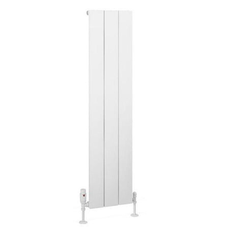 Eastbrook Charlton Aluminium Vertical Radiator 280mm x 1200mm - Matt White - 89.0925 - TAP 'N' SHOWER