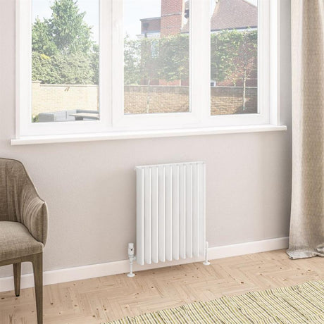 Eastbrook Witney Aluminium Horizontal Radiator 470mm x 600mm - Matt White - 89.0941 - TAP 'N' SHOWER