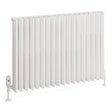 Eastbrook Witney Aluminium Horizontal Radiator 850mm x 600mm - Matt White - 89.0943 - TAP 'N' SHOWER