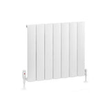 Eastbrook Tordino Aluminium Horizontal Radiator 660mm x 600mm - Matt White - 89.1201 - TAP 'N' SHOWER