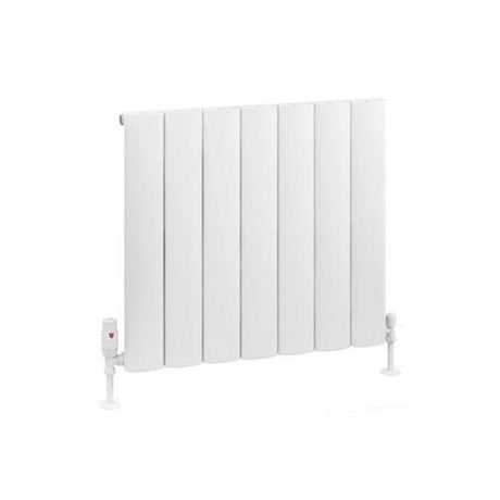 Eastbrook Tordino Aluminium Horizontal Radiator 660mm x 600mm - Matt White - 89.1201 - TAP 'N' SHOWER