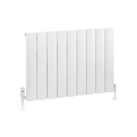 Eastbrook Tordino Aluminium Horizontal Radiator 850mm x 600mm - Matt White - 89.1202 - TAP 'N' SHOWER