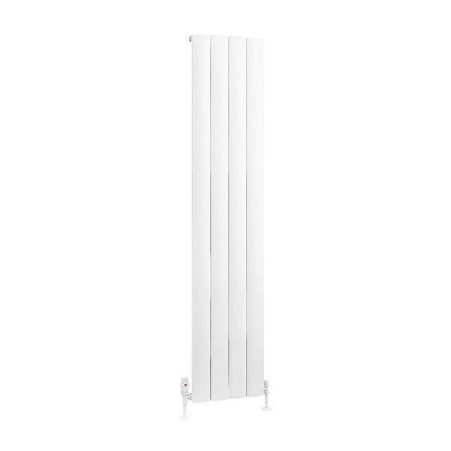 Eastbrook Tordino Aluminium Vertical Radiator 375mm x 1800mm - Matt White - 89.1206 - TAP 'N' SHOWER