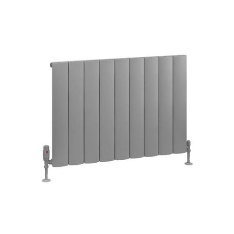 Eastbrook Tordino Aluminium Horizontal Radiator 850mm x 600mm - Matt Grey - 89.1211 - TAP 'N' SHOWER