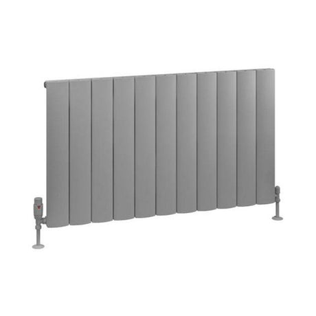 Eastbrook Tordino Aluminium Horizontal Radiator 1040mm x 600mm - Matt Grey - 89.1212 - TAP 'N' SHOWER