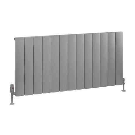 Eastbrook Tordino Aluminium Horizontal Radiator 1230mm x 600mm - Matt Grey - 89.1213 - TAP 'N' SHOWER