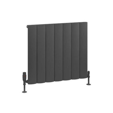 Eastbrook Tordino Aluminium Horizontal Radiator 660mm x 600mm - Matt Anthracite - 89.1219 - TAP 'N' SHOWER