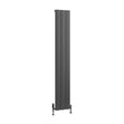Eastbrook Tordino Aluminium Vertical Radiator 280mm x 1800mm - Matt Anthracite - 89.1223 - TAP 'N' SHOWER