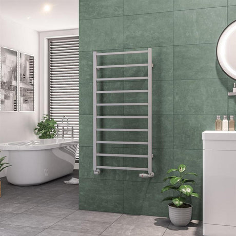 Eastbrook Tuscan Square Towel Radiator 600mm x 1200mm - Matt Grey - 89.1253 - TAP 'N' SHOWER
