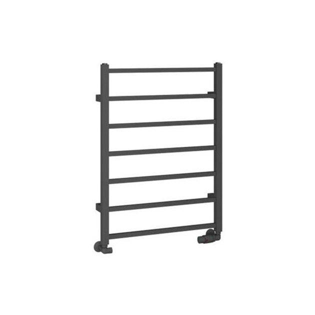 Eastbrook Tuscan Square Towel Radiator 600mm x 800mm - Matt Anthracite - 89.1257 - TAP 'N' SHOWER