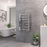 Eastbrook Tuscan Square Towel Radiator 500mm x 800mm - Chrome - 89.1268 - TAP 'N' SHOWER
