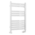Eastbrook Defford Designer Towel Radiator 500mm x 800mm - Gloss White - 89.1274 - TAP 'N' SHOWER
