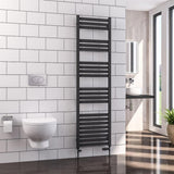 Eastbrook Defford Designer Towel Radiator 500mm x 1800mm - Matt Anthracite - 89.1290 - TAP 'N' SHOWER