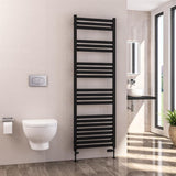 Eastbrook Defford Designer Towel Radiator 600mm x 1800mm - Matt Black - 89.1297 - TAP 'N' SHOWER