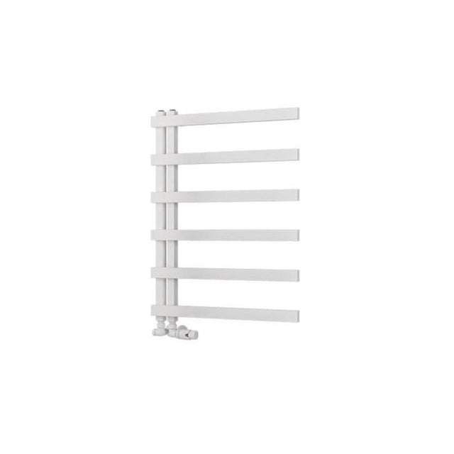 Eastbrook Platani Designer Towel Radiator 600mm x 800mm - Matt White - 89.1329 - TAP 'N' SHOWER