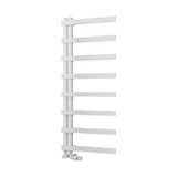 Eastbrook Platani Designer Towel Radiator 500mm x 1150mm - Matt White - 89.1330 - TAP 'N' SHOWER