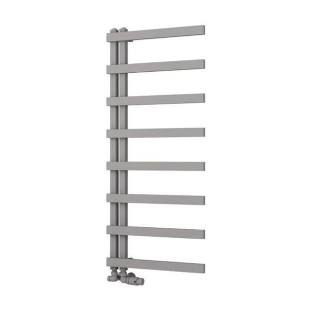 Eastbrook Platani Designer Towel Radiator 500mm x 1150mm - Matt Grey - 89.1336 - TAP 'N' SHOWER