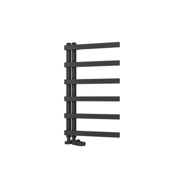 Eastbrook Platani Designer Towel Radiator 500mm x 800mm - Matt Anthracite - 89.1340 - TAP 'N' SHOWER