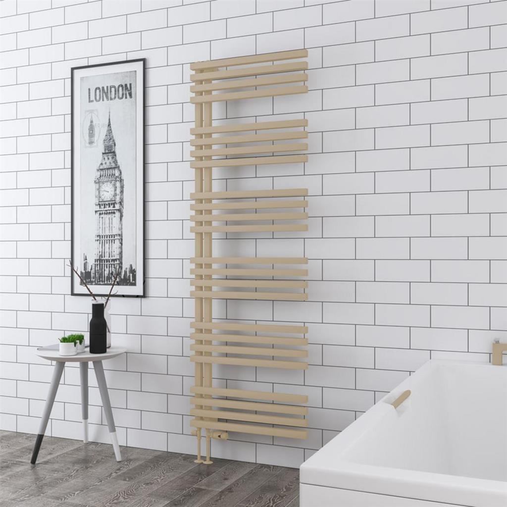Eastbrook Reinbach Designer Towel Radiator 600mm x 1800mm - Matt Cappuccino - 89.1369 - TAP 'N' SHOWER