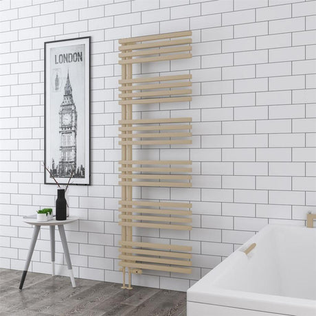 Eastbrook Reinbach Designer Towel Radiator 600mm x 1800mm - Matt Cappuccino - 89.1369 - TAP 'N' SHOWER