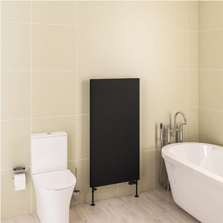 Eastbrook Wingrave Flat Panel Designer Radiator 610mm x 1200mm - Matt Black - 89.1482 - TAP 'N' SHOWER